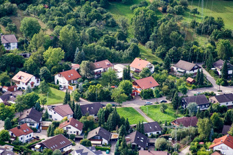 Ehbühl, Kirchhalde in Herrenberg in the state Baden-Wuerttemberg, Germany from above