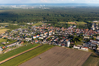 Wrapped water tower in Kandel in the state Rhineland-Palatinate, Germany
