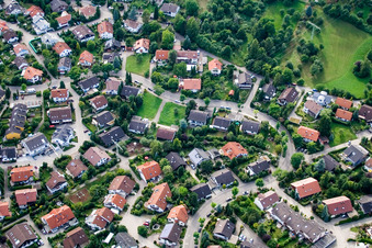 Ehbühl, Kirchhalde in Herrenberg in the state Baden-Wuerttemberg, Germany viewn from the air