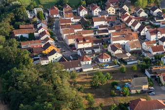 District Hardtwald in Neupotz in the state Rhineland-Palatinate, Germany out of the air
