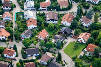 Ehbühl, Kirchhalde in Herrenberg in the state Baden-Wuerttemberg, Germany from the drone perspective