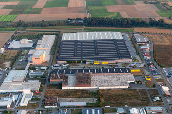Mercedes Benz/Daimler Logistics Center in Offenbach an der Queich in the state Rhineland-Palatinate, Germany