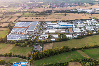 Landau East industrial area, Michelin tire factory in the district Mörlheim in Landau in der Pfalz in the state Rhineland-Palatinate, Germany