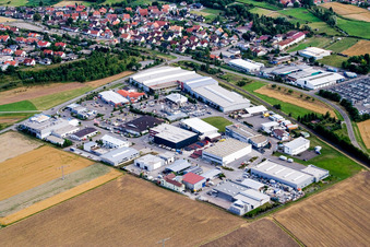 Industrial estate and company settlement Nordost in the district Altingen in Ammerbuch in the state Baden-Wurttemberg