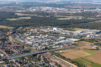 Industrial area Friedrichsfeld in the district Friedrichsfeld in Mannheim in the state Baden-Wuerttemberg, Germany