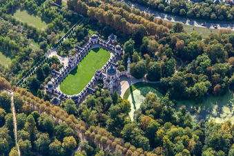 Mosque in the castle garden in Schwetzingen in the state Baden-Wuerttemberg, Germany