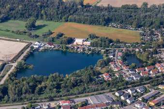 Walthersee in Philippsburg in the state Baden-Wuerttemberg, Germany