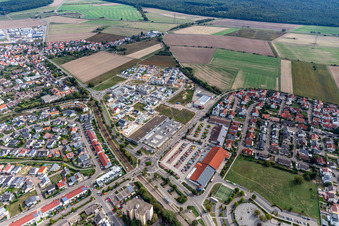 Hochstetten, Quartier 2020 development area Biegen-Durlacher Weg in the district Linkenheim in Linkenheim-Hochstetten in the state Baden-Wuerttemberg, Germany
