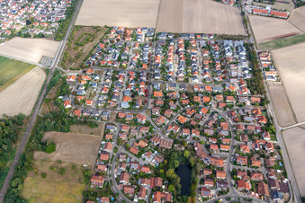 Aerial photograpy of At the clay pits in Rheinzabern in the state Rhineland-Palatinate, Germany