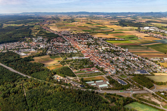 Kandel in the state Rhineland-Palatinate, Germany seen from a drone
