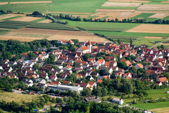 Village view in the district Pfaeffingen in Ammerbuch in the state Baden-Wurttemberg