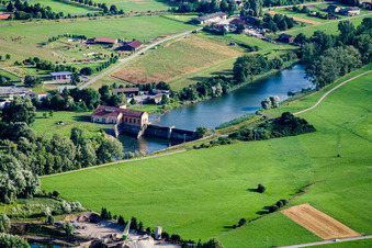Lockage of the river Neckar in Tuebingen in the state Baden-Wurttemberg