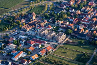 New building construction site on Sylvanerstr in the district Schweigen in Schweigen-Rechtenbach in the state Rhineland-Palatinate, Germany