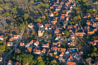 Preuschdorf in the state Bas-Rhin, France out of the air