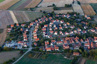 Rue Pasteur Stricker in Hunspach in the state Bas-Rhin, France