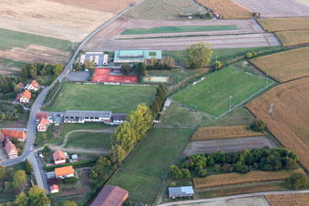 Foot terrain in Hunspach in the state Bas-Rhin, France