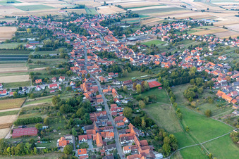Seebach in the state Bas-Rhin, France from a drone