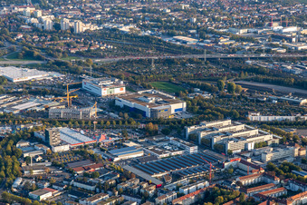 Gerwigstraße and Durlacher Allee in the district Oststadt in Karlsruhe in the state Baden-Wuerttemberg, Germany