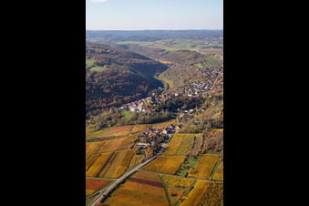 Neuleiningen in the state Rhineland-Palatinate, Germany out of the air
