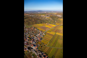 Aerial photograpy of Bobenheim am Berg in the state Rhineland-Palatinate, Germany