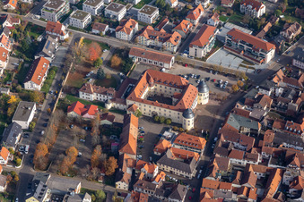 Castle hotel building Bergzaberner Hof in Bad Bergzabern in the state Rhineland-Palatinate, Germany