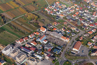St. Urbanplatz in the district Schweigen in Schweigen-Rechtenbach in the state Rhineland-Palatinate, Germany