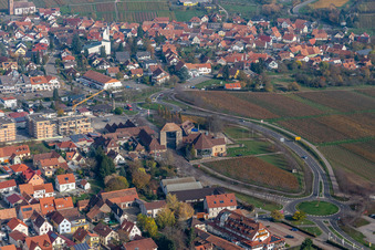 German Wine Gate in the district Schweigen in Schweigen-Rechtenbach in the state Rhineland-Palatinate, Germany