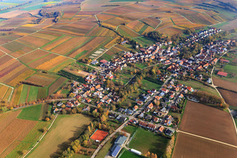 Village view from the southwest in Dierbach in the state Rhineland-Palatinate, Germany