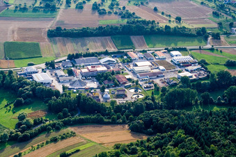 Glauberstr commercial area in the district Dietenhausen in Keltern in the state Baden-Wuerttemberg, Germany
