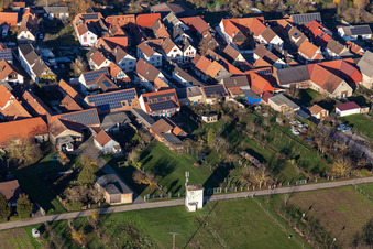 In the bell tithe in Winden in the state Rhineland-Palatinate, Germany from above