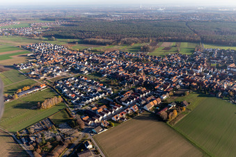Hatzenbühl in the state Rhineland-Palatinate, Germany out of the air