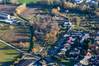 Cemetery in Rheinzabern in the state Rhineland-Palatinate, Germany