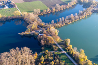 Anglerheim am Altrhein in Neupotz in the state Rhineland-Palatinate, Germany
