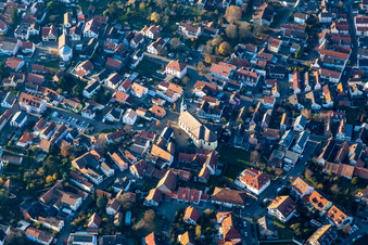 Catholic Church of the Assumption of Mary in the district Maximiliansau in Wörth am Rhein in the state Rhineland-Palatinate, Germany