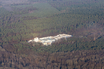 Schenking sand-lime brickworks in the district Büchelberg in Wörth am Rhein in the state Rhineland-Palatinate, Germany