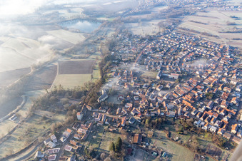 Berg in the state Rhineland-Palatinate, Germany from above