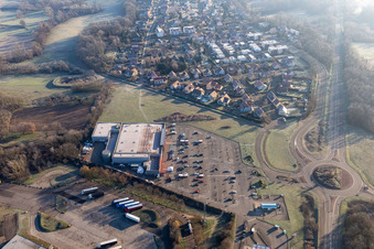 Carrefour in Scheibenhard in the state Bas-Rhin, France