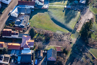 Oblique view of Bahnhofstr in Steinfeld in the state Rhineland-Palatinate, Germany