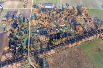 Gardens on the Wengelspfad in the district Kleinsteinfeld in Steinfeld in the state Rhineland-Palatinate, Germany