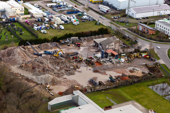 Gaudier Recycling underwater in the district Minderslachen in Kandel in the state Rhineland-Palatinate, Germany
