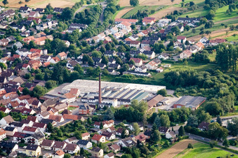 Former factory - building in Stupferich in the state Baden-Wurttemberg, Germany
