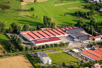 Aerial photograpy of Vogelsitze GmbH, Kleinsteinbacherstraße 44 in the district Stupferich in Karlsruhe in the state Baden-Wuerttemberg, Germany