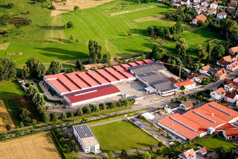 Vogelsitze GmbH, Kleinsteinbacherstraße 44 in the district Stupferich in Karlsruhe in the state Baden-Wuerttemberg, Germany from above