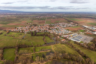 Rohrbach in the state Rhineland-Palatinate, Germany from a drone