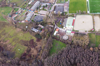 Oblique view of Riding and Driving Club eV in the district Billigheim in Billigheim-Ingenheim in the state Rhineland-Palatinate, Germany