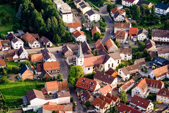 St. Cyriacus in the district Stupferich in Karlsruhe in the state Baden-Wuerttemberg, Germany