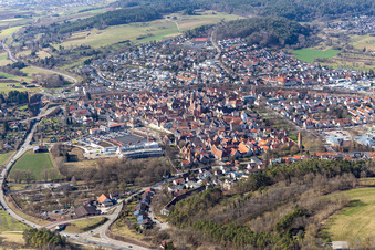 Weil der Stadt in the state Baden-Wuerttemberg, Germany out of the air