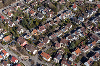 Mozartstr in Renningen in the state Baden-Wuerttemberg, Germany