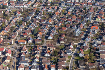 Blumenstr in Renningen in the state Baden-Wuerttemberg, Germany