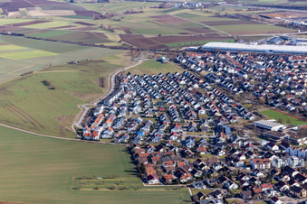 Aerial photograpy of Gärtringen in the state Baden-Wuerttemberg, Germany